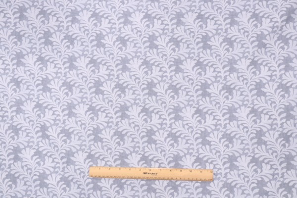 Waverly Milly Printed Cotton Drapery Fabric in Denim