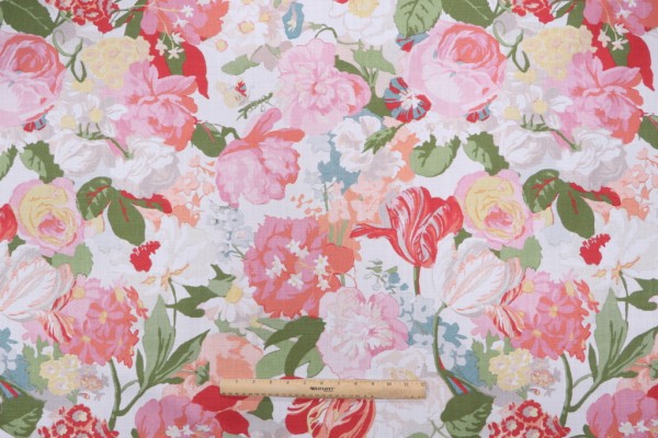 P Kaufmann Lisbeth Printed Cotton Drapery Fabric in Tutti Frutti