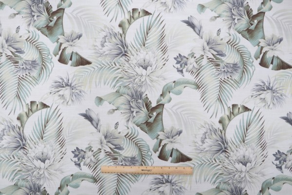 Click for 0.5 Yards Tommy Bahama Harbor Island Printed Cotton Drapery Fabric in White Smoke Tommy Bahama Harbor Island Printed Cotton Drapery Fabric in White Smoke