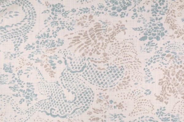 Robert Allen Dwell Studio Amapura Printed Cotton Drapery Fabric in Aquatint