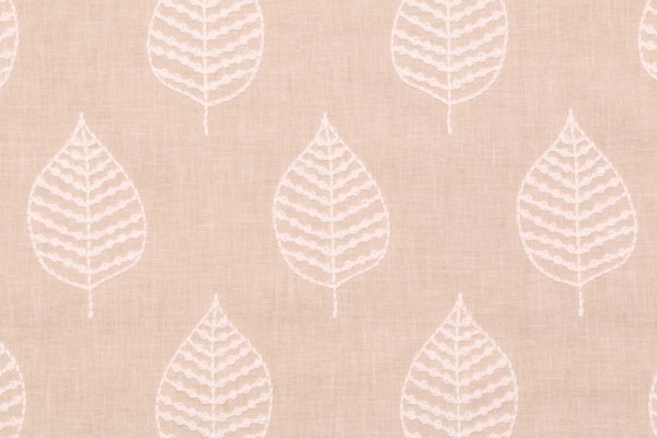 PK Lifestyles Elm Embroidery Decorator Fabric in Parchment