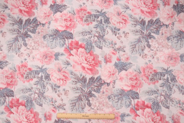 Waverly Beatrice Printed Cotton Blend Drapery Fabric in Old Glory