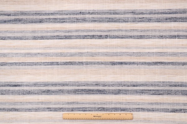 Novogratz Faded Stripe Decorator Fabric in Indigo