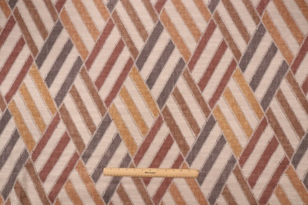 PK Lifestyles Entwine Printed Cotton Blend Drapery Fabric in Ebony