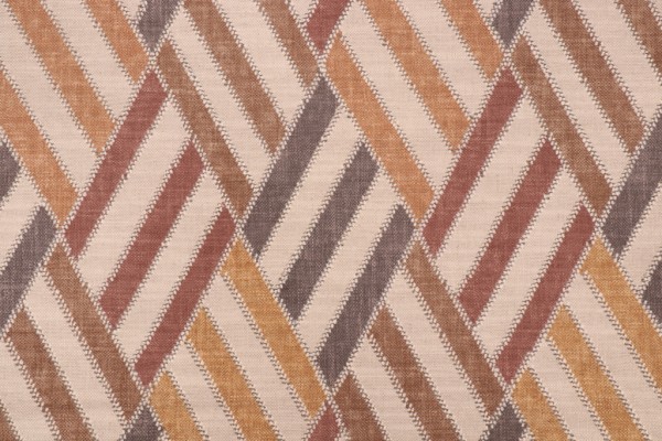 PK Lifestyles Entwine Printed Cotton Blend Drapery Fabric in Ebony