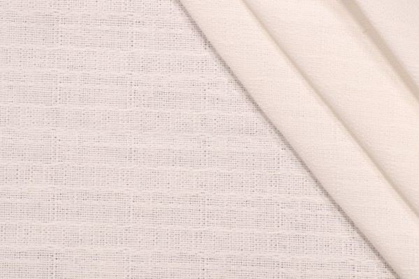 Lacefield White Flax Plain Drapery Fabric