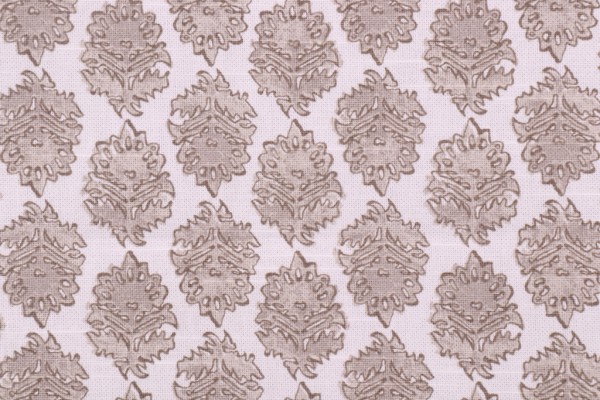 Lacefield Zira Printed Cotton Drapery Fabric in Bisque