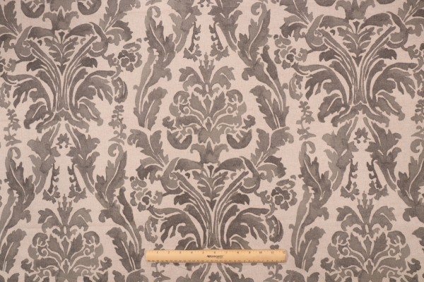 Lacefield Coribel-Heavy Basket Printed Cotton Blend Drapery Fabric in Stone