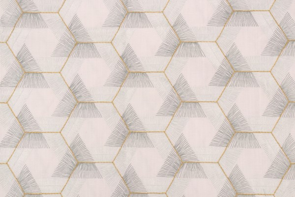 Valiant Fabrics Colony Embroidered Drapery Fabric in Spa