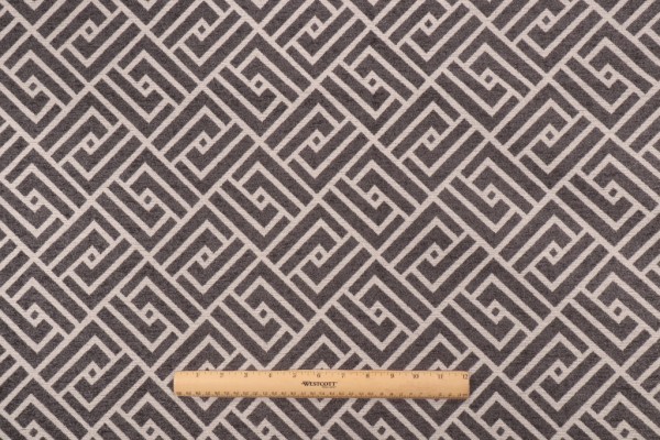 Covington Mozambique Chenille Upholstery Fabric in 945-Gunmetal