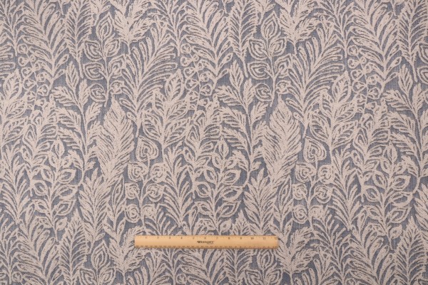 Click for 1.38 Yards PK Lifestyles Climbing Leaves Woven Upholstery Fabric in Indigo PK Lifestyles Climbing Leaves Woven Upholstery Fabric in Indigo