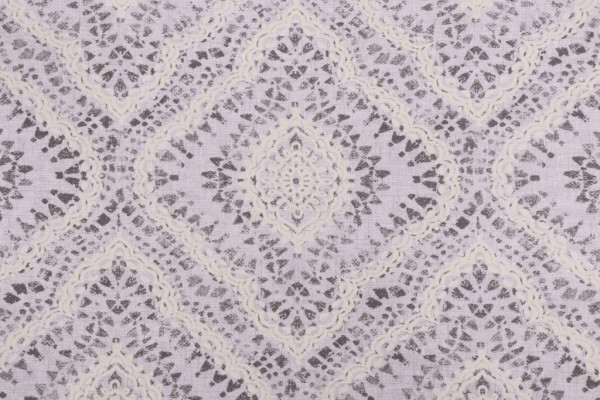 Waverly Curves Ahead Printed Cotton Drapery Fabric in Fog