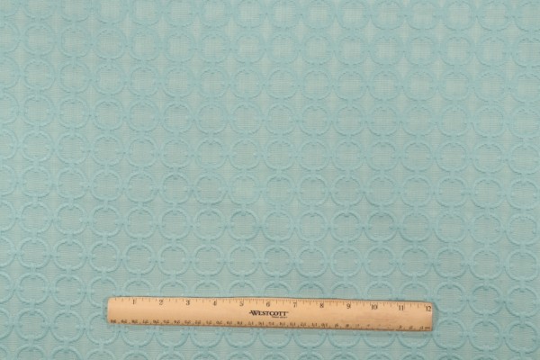 Waverly Full Circle Matelasse Upholstery Fabric in Turquoise