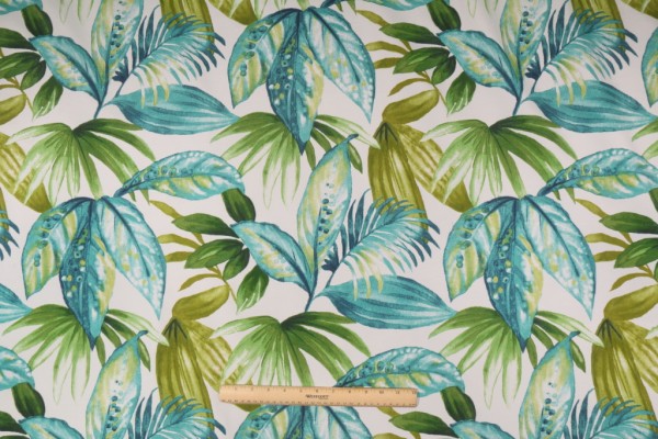 Richloom Seneca Printed Polyester Outdoor Fabric in Caribbean