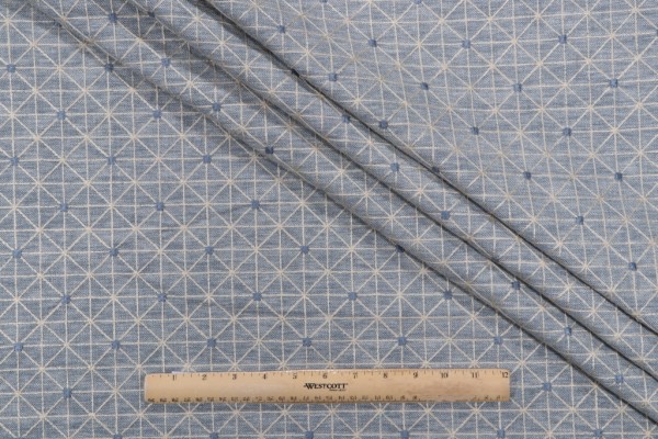 PK Lifestyles Sierra Embroidered Drapery Fabric in Seaside