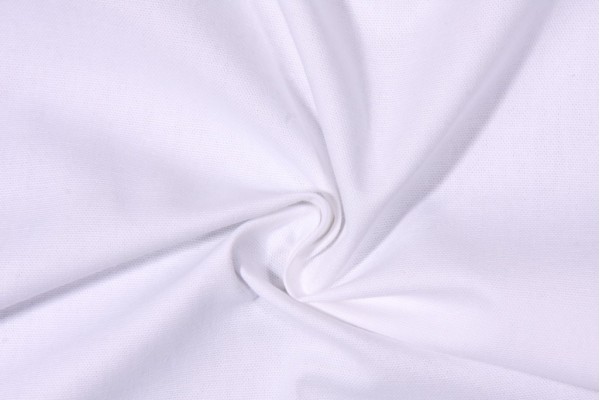 Robert Allen Stellar Solid Cotton Drapery Fabric in Cloud