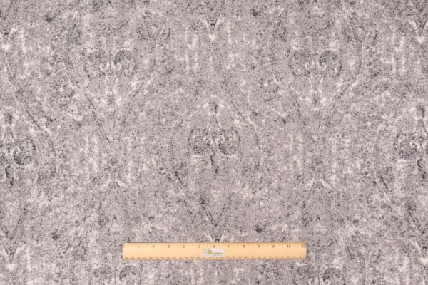 Robert Allen Ogee Paisley Upholstery Fabric in Pewter