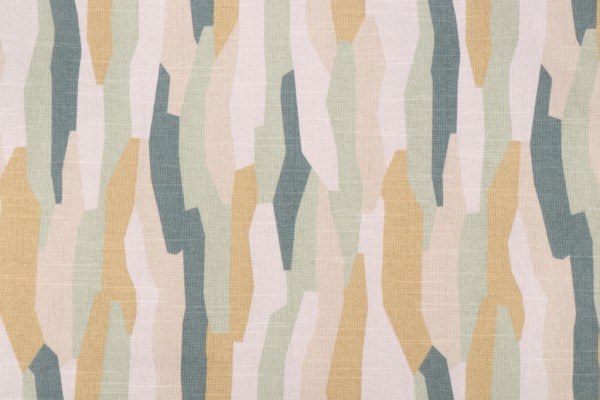 Robert Allen Fjord Printed Cotton Drapery Fabric in Grassland