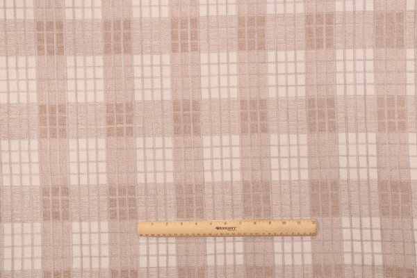 Click for 1.38 Yards Waverly Cozy Plaid Woven Chenille Upholstery Fabric in Hemp Waverly Cozy Plaid Woven Chenille Upholstery Fabric in Hemp