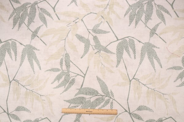 Robert Allen Enclave Printed Cotton Drapery Fabric in Grassland