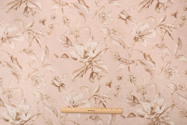Click for 0.63 Yards Waverly Sweet Bay Printed Linen Blend Drapery Fabric in Cameo Waverly Sweet Bay Printed Linen Blend Drapery Fabric in Cameo