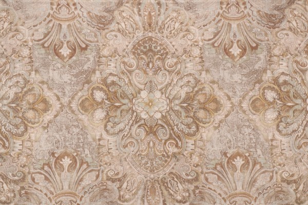 Mill Creek Sorano-Cliffside Printed Linen Blend Drapery Fabric in Pewter