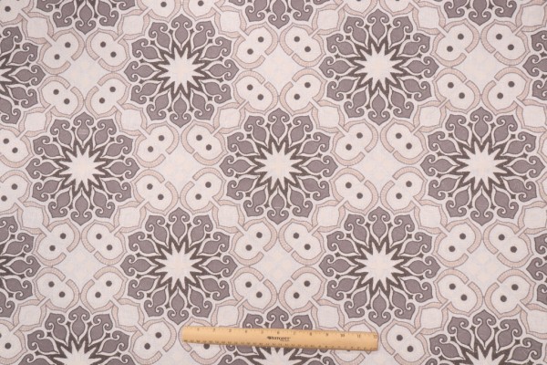 Valiant Fabrics Duster Embroidered Drapery Fabric in Graphite