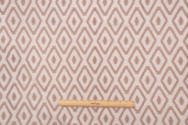 Click for 0.88 Yards Valiant Fabrics Canyon Embroidered Drapery Fabric in Grasscloth Valiant Fabrics Canyon Embroidered Drapery Fabric in Grasscloth