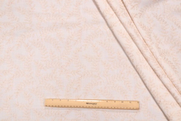 Click for 0.88 Yards Valiant Fabrics Cordoba Embroidered Drapery Fabric in Vanilla Valiant Fabrics Cordoba Embroidered Drapery Fabric in Vanilla