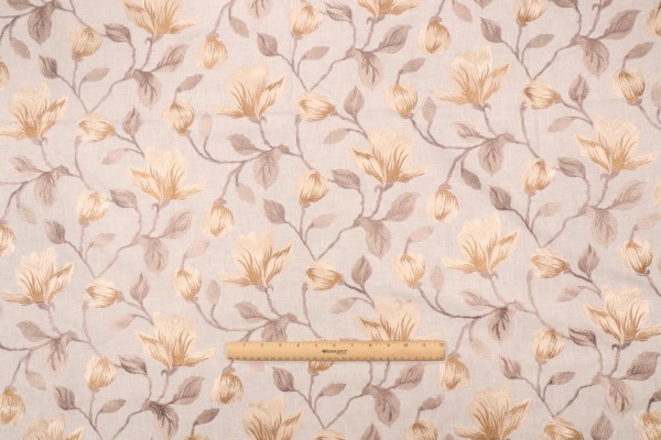 Click for 0.88 Yards Valiant Fabrics Lindsey Embroidered Drapery Fabric in Cream Valiant Fabrics Lindsey Embroidered Drapery Fabric in Cream