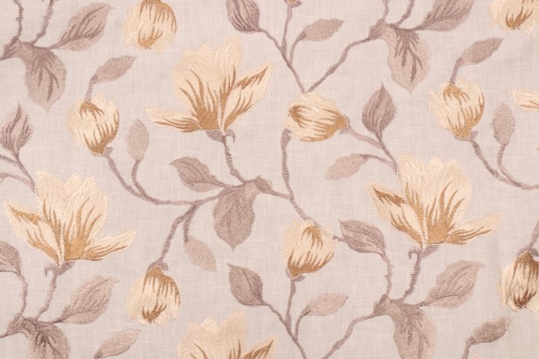 Click for 0.88 Yards Valiant Fabrics Lindsey Embroidered Drapery Fabric in Cream Valiant Fabrics Lindsey Embroidered Drapery Fabric in Cream