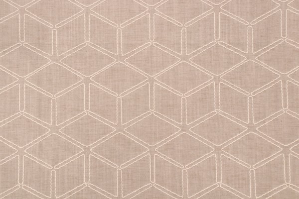 Valiant Fabrics Optic Embroidered Drapery Fabric in Gray