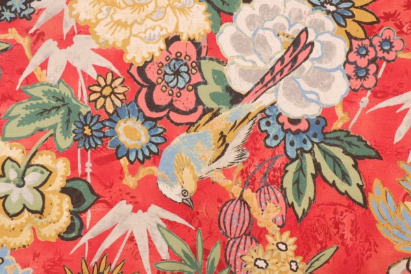 P Kaufmann Dailiang Printed Cotton Drapery Fabric in Peony