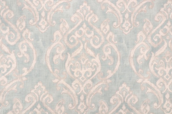 Covington Natalia Printed Linen Blend Drapery Fabric in 592-Spa
