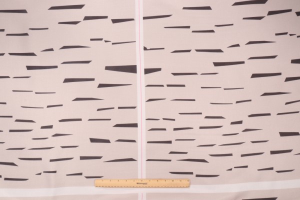 Dayton Printed Polyester 26x26 Inch Pillow Square Fabric in Domino