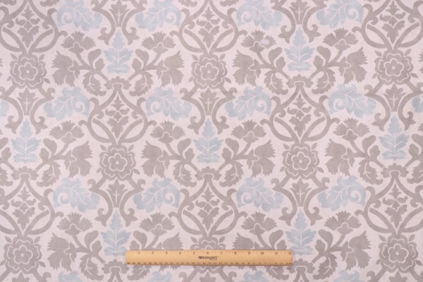 Click for 7.63 Yards Waverly Anika Printed Cotton Drapery Fabric in Spa Waverly Anika Printed Cotton Drapery Fabric in Spa