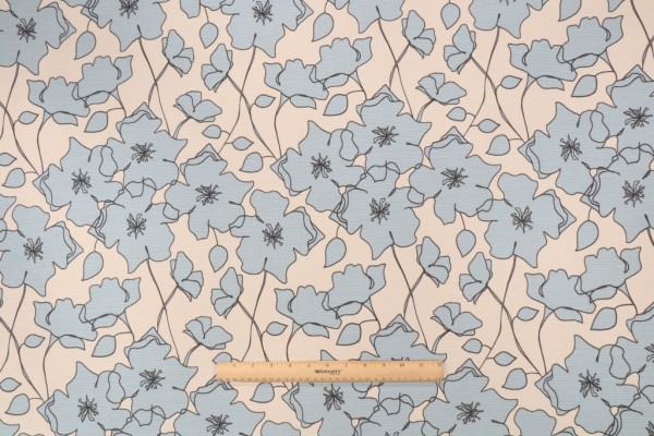 Click for 4.5 Yards Diversitex Flower Garden Printed Cotton Drapery Fabric in Sky Diversitex Flower Garden Printed Cotton Drapery Fabric in Sky