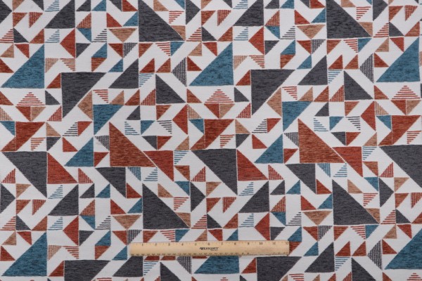 Golding Isosceles Woven Chenille Upholstery Fabric in Tuscan