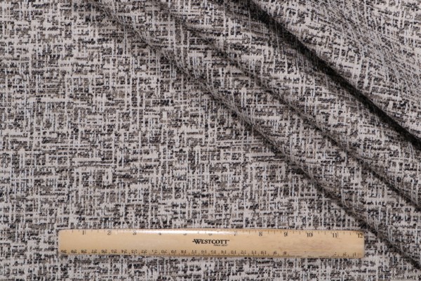 Golding Soundtrack Woven Upholstery Fabric in Onyx