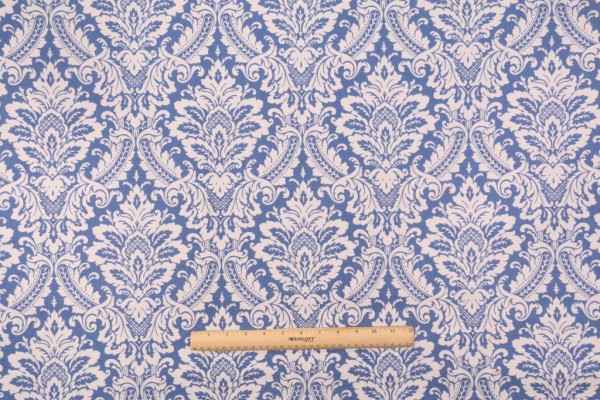 Click for 1.88 Yards Waverly Donnington Printed Cotton Drapery Fabric in Cornflower Waverly Donnington Printed Cotton Drapery Fabric in Cornflower