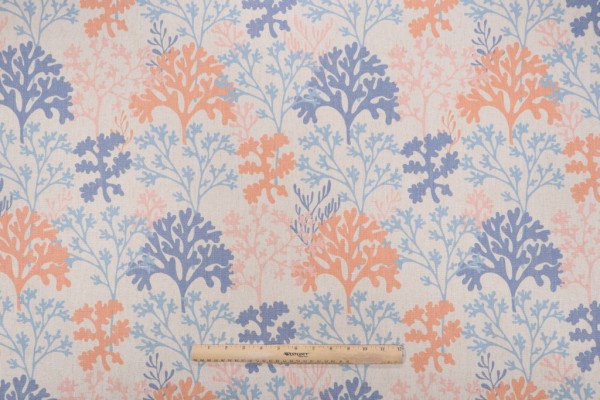 SunReal Sea Reef Printed Outdoor Fabric in Multicolor