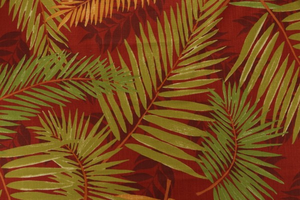 Robert Allen Seafield Printed Drapery Fabric in Lacquer