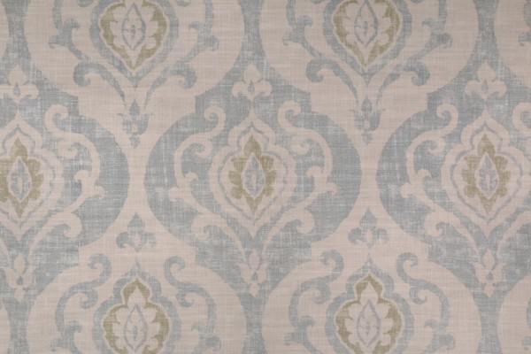 Covington Suri Printed Cotton Linen Drapery Fabric in 503 Serenity