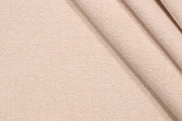 Crypton Textured Woven High Performance Chenille Upholstery Fabric in Ivory