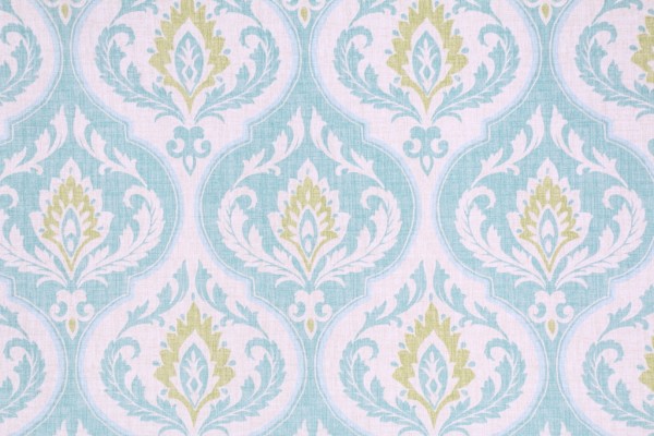 Click for 1 Yards Mill Creek Raymond Waites Rubina Printed Cotton Drapery Fabric in Lagoon Mill Creek Raymond Waites Rubina Printed Cotton Drapery Fabric in Lagoon