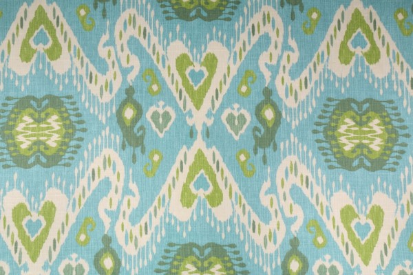 Waverly Enlightened Printed Cotton Drapery Fabric in Jade