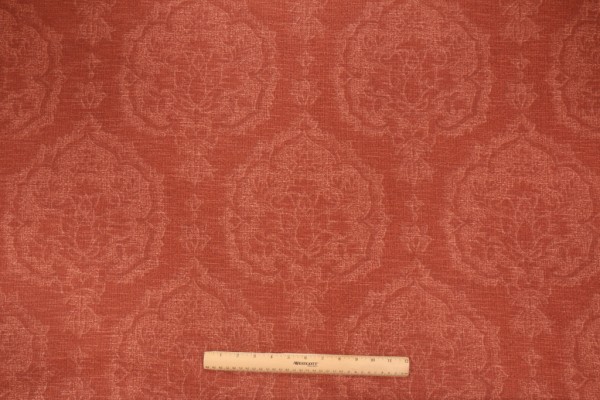 Thibaut Istanbul Damask F97149 Printed Cotton Drapery Fabric in Rust