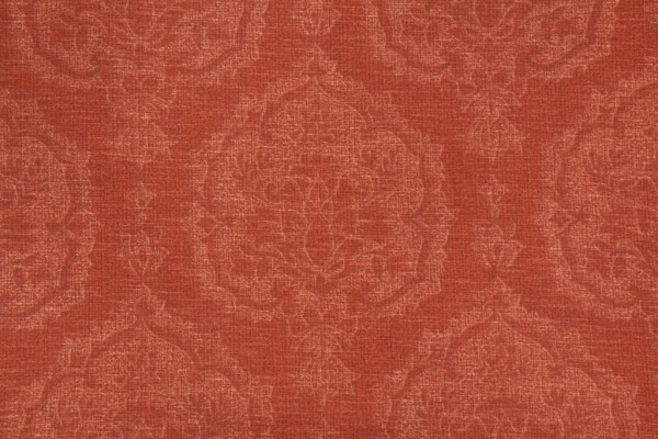 Thibaut Istanbul Damask F97149 Printed Cotton Drapery Fabric in Rust