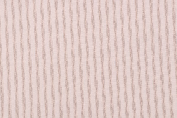 Vertical Stripe Printed Cotton Drapery Fabric in Linen