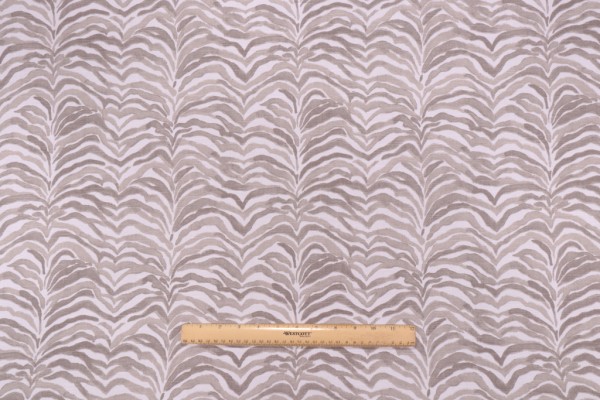 Lacefield Serengeti Printed Cotton Drapery Fabric in Bisque